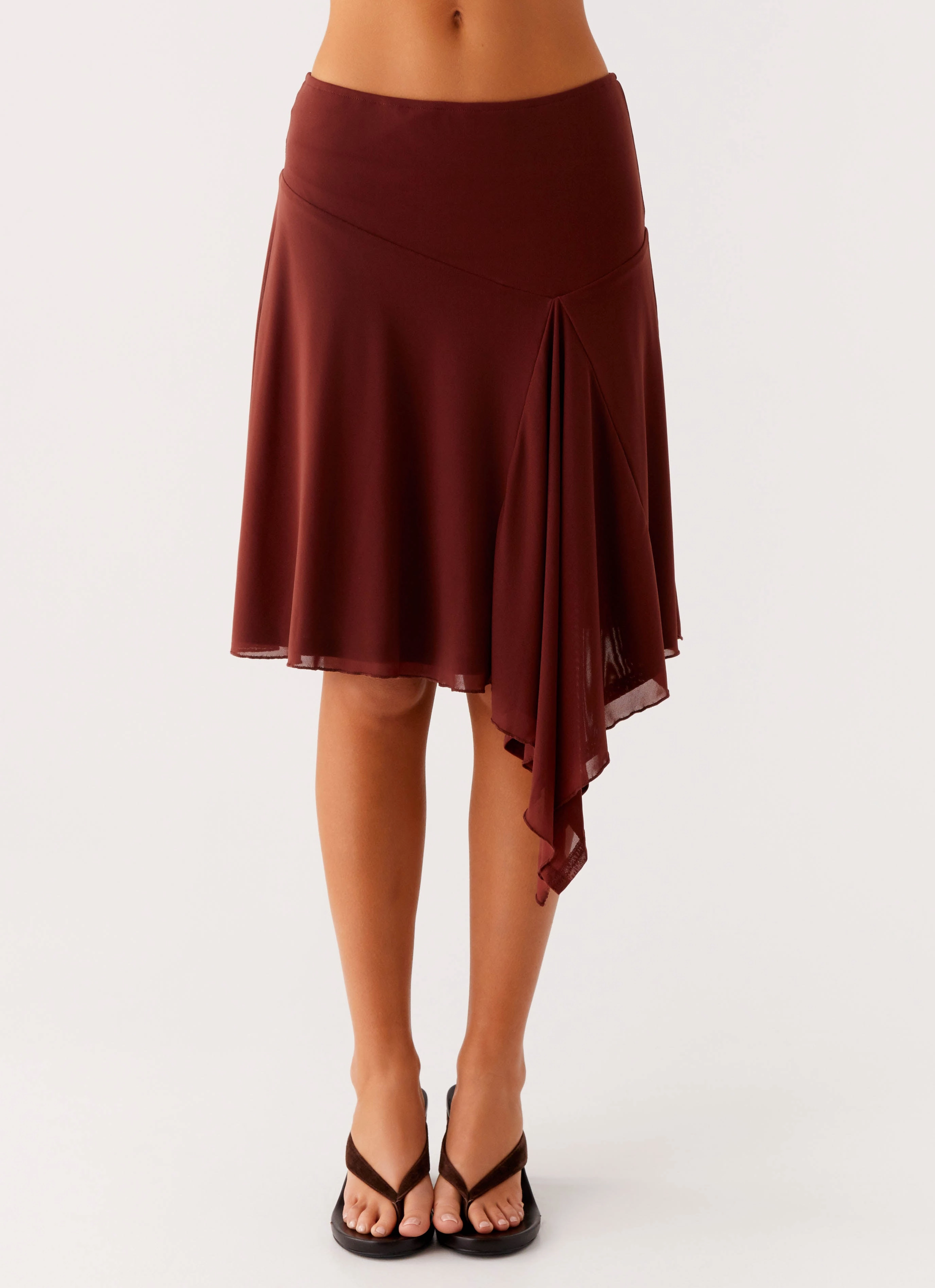 Mirage Midi Skirt - Chocolate