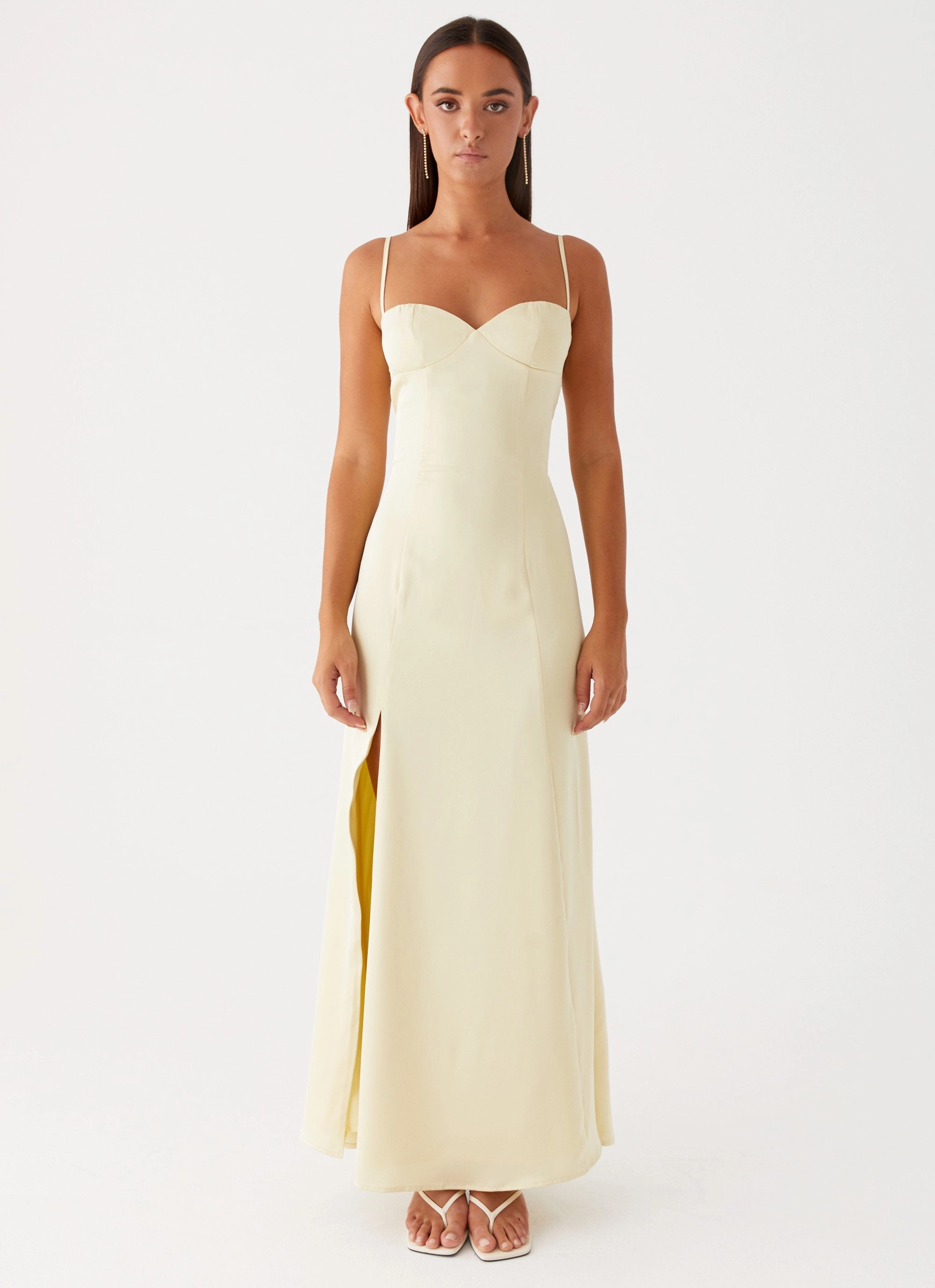Miss Bloom Maxi Dress - Lemon