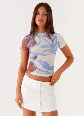 Mixie Low Rise Mini Skirt - Ivory Mixie Low Rise Mini Skirt - Ivory