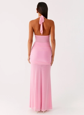 Miyah Halter Hardware Maxi Dress - Baby Pink Miyah Halter Hardware Maxi Dress - Baby Pink