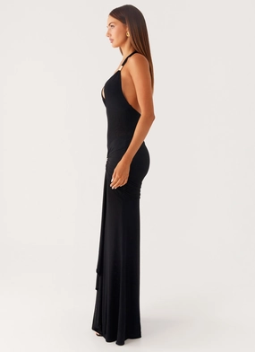 Miyah Halter Hardware Maxi Dress - Black Miyah Halter Hardware Maxi Dress - Black