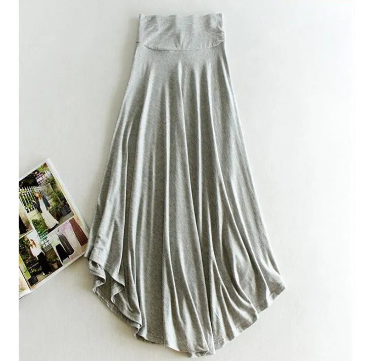 Modal High Waist Skirt Women Niche Flare OL Korean A-Line Skirt