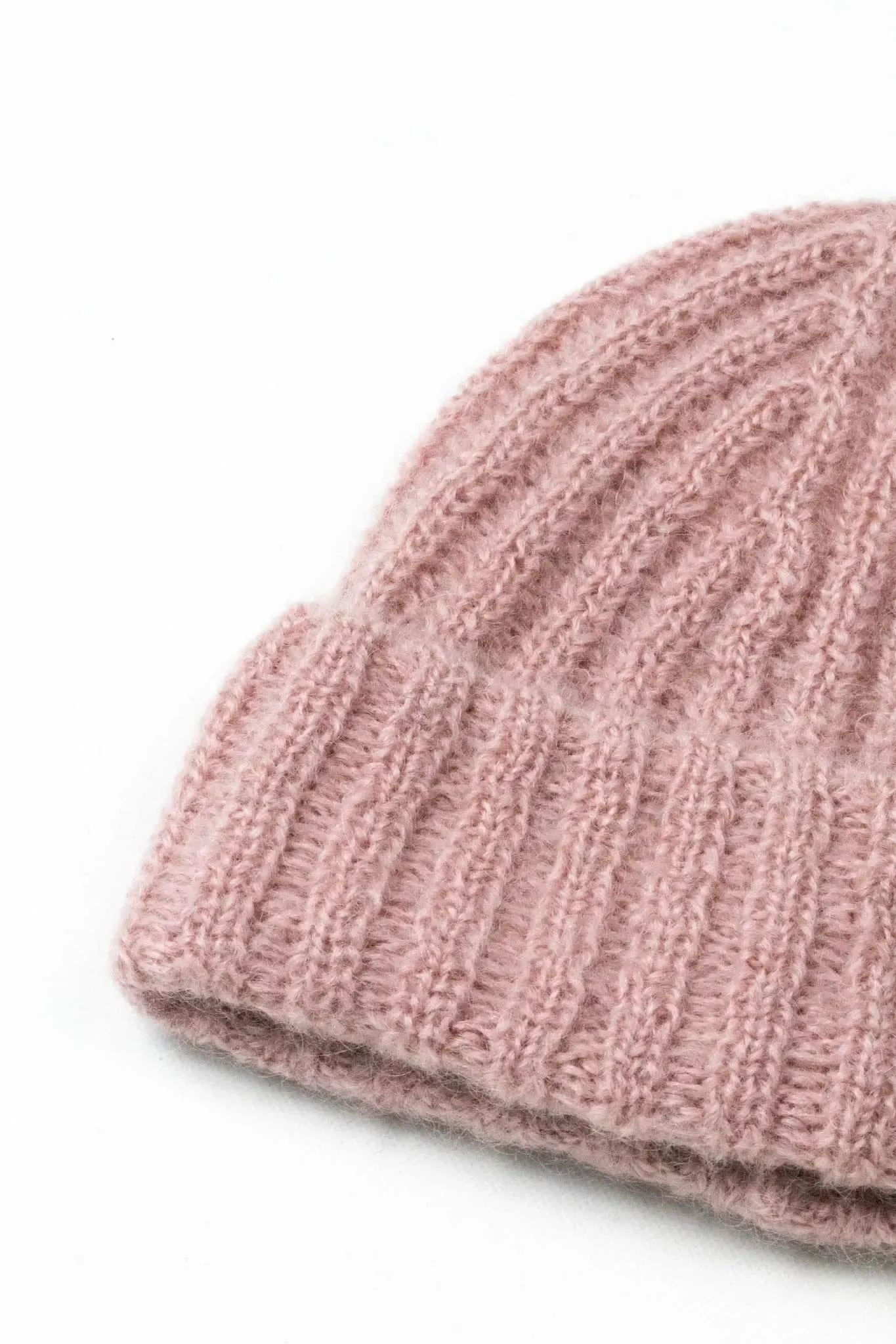 Mohair and Wool Knit Beanie