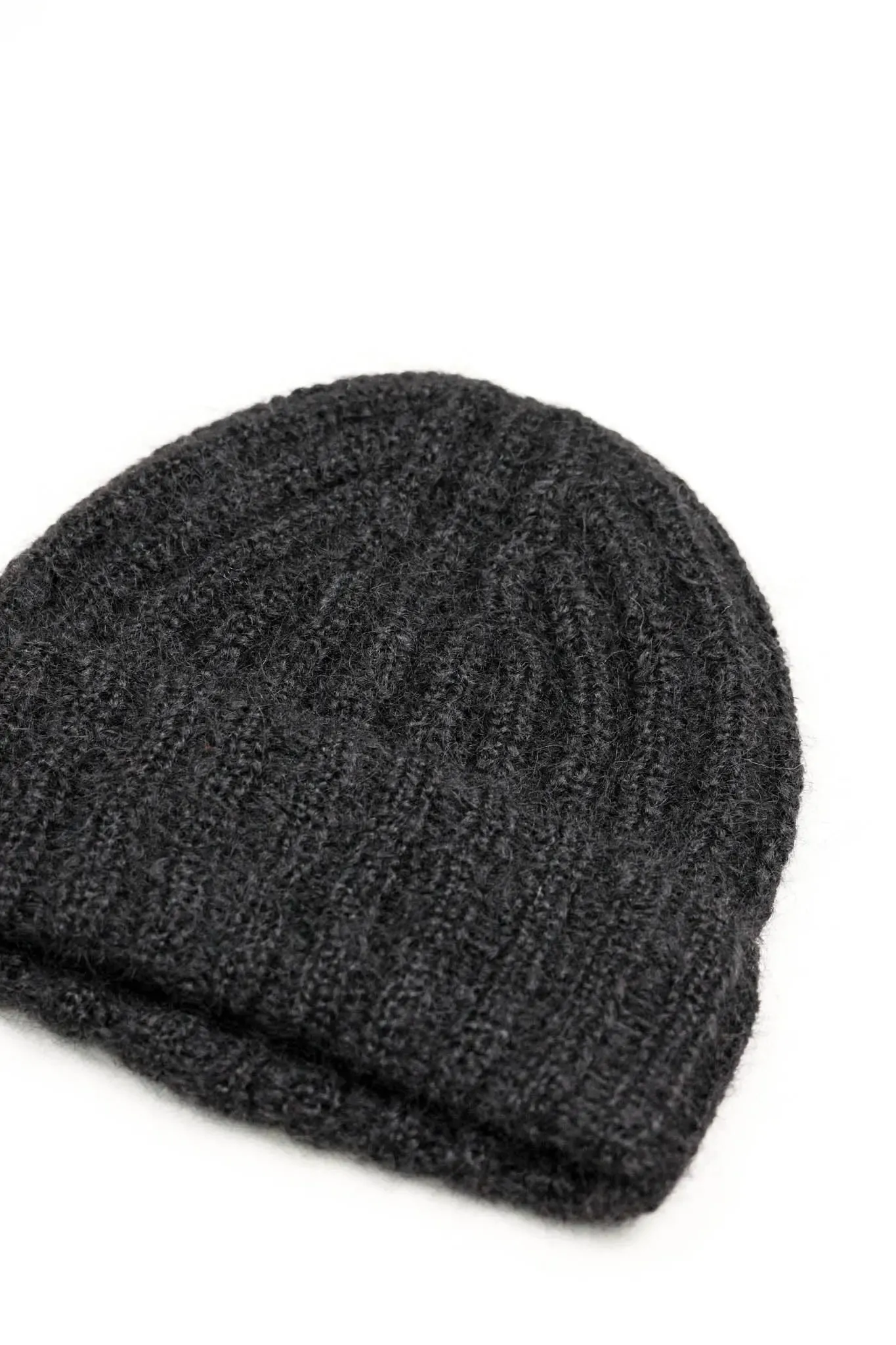 Mohair and Wool Knit Beanie