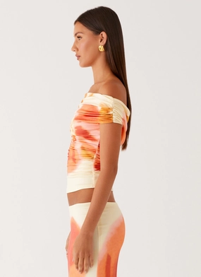 Moka Off Shoulder Top - Mimosa Blossom Moka Off Shoulder Top - Mimosa Blossom