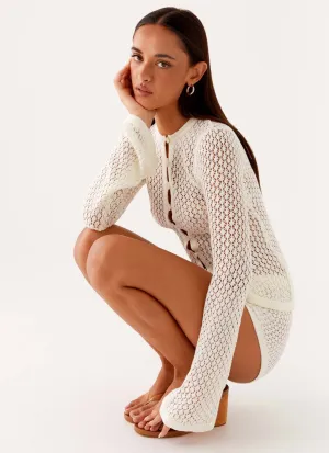 Molly Crochet Mini Shorts - Ivory Molly Crochet Mini Shorts - Ivory