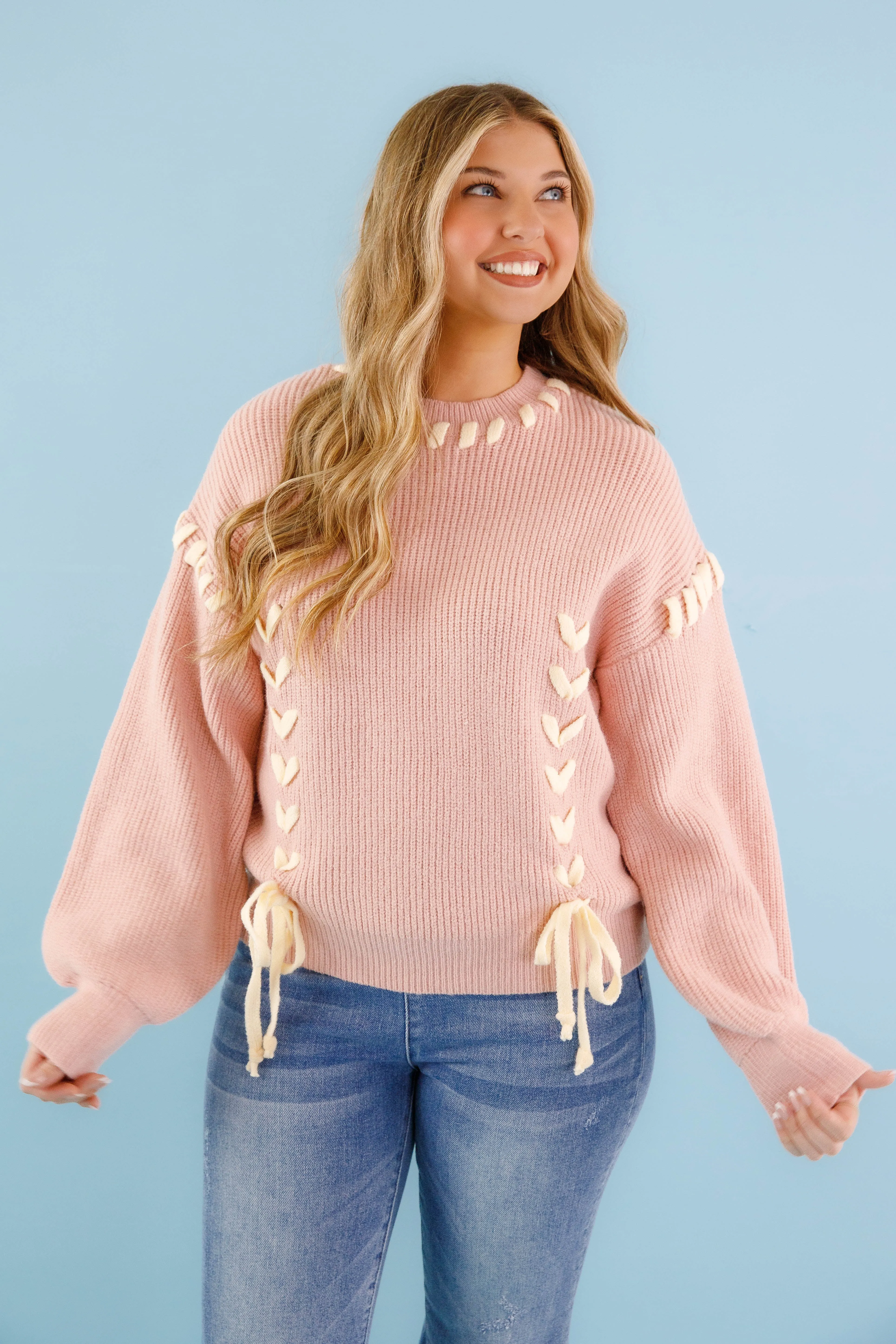 Moment In Time Sweater-Blush