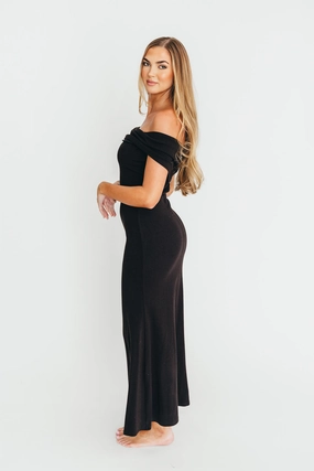 Monroe Maxi Dress in Black - Bump Friendly *Final-Sale* Monroe Maxi Dress in Black - Bump Friendly *Final-Sale*