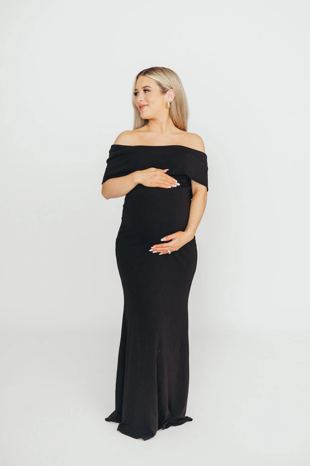 Monroe Maxi Dress in Black - Bump Friendly *Final-Sale*