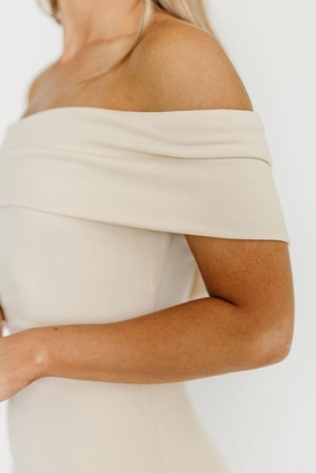 Monroe Maxi Dress in Ivory - Bump Friendly Monroe Maxi Dress in Ivory - Bump Friendly