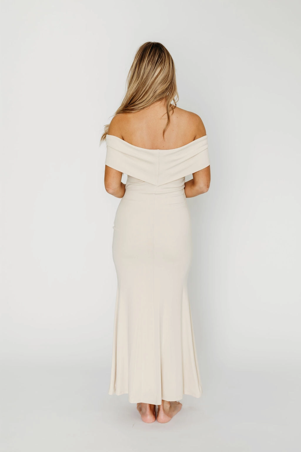 Monroe Maxi Dress in Ivory - Bump Friendly