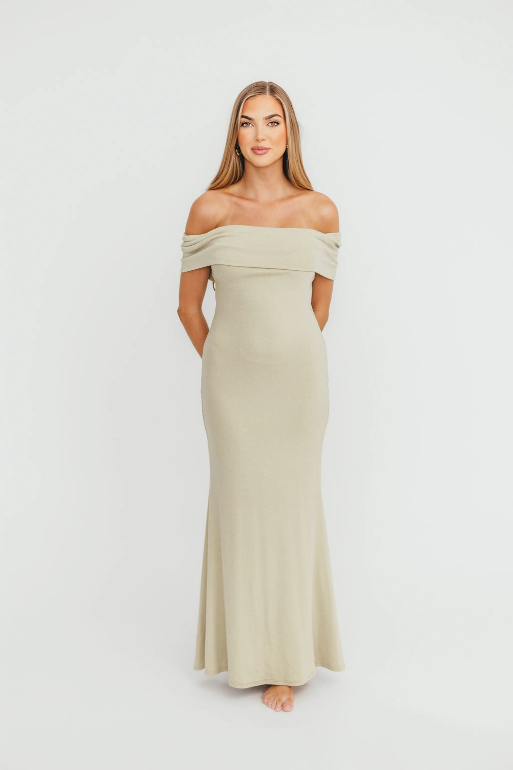 Monroe Maxi Dress in Sage - Bump Friendly
