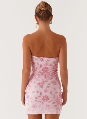 Moorey Beaded Mini Dress - Pink Moorey Beaded Mini Dress - Pink