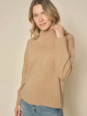 MOS MOSH AIMA CASHMERE HIGHNECK KNIT TANNIN