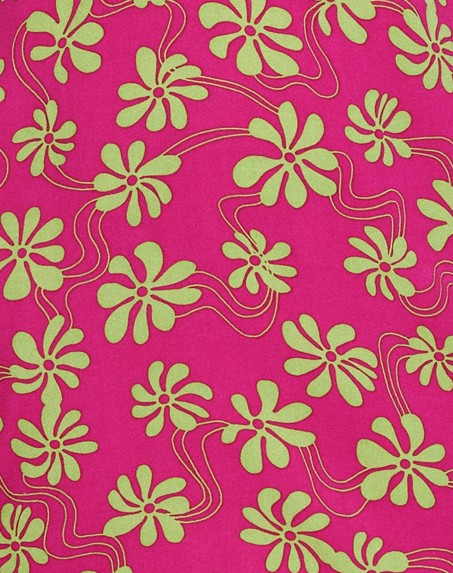 MOTEL X BARBARA Leana Mini Dress in 90s Beachy Floral Hot Pink