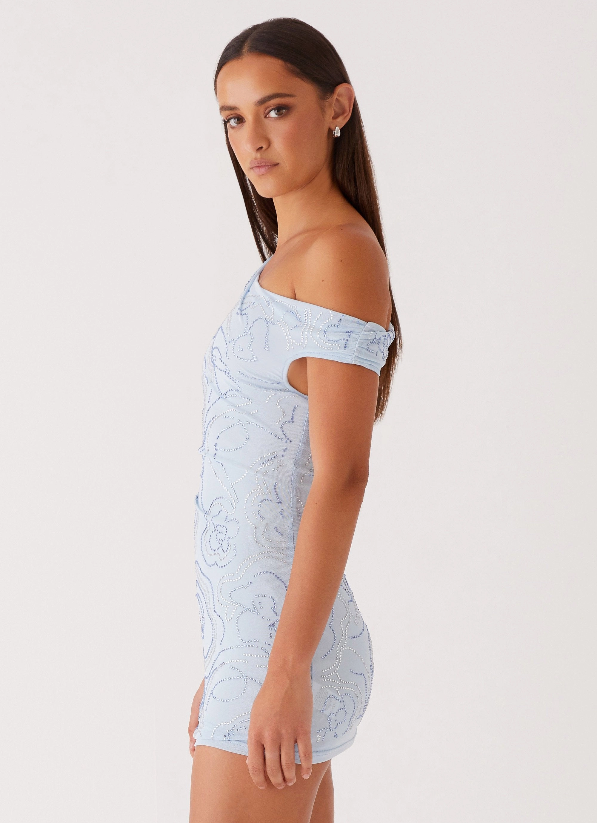 Mountain High Mini Dress - Blue