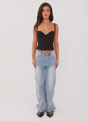 Naomi Backless Top - Black Naomi Backless Top - Black