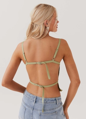 Naomi Backless Top - Sage Naomi Backless Top - Sage