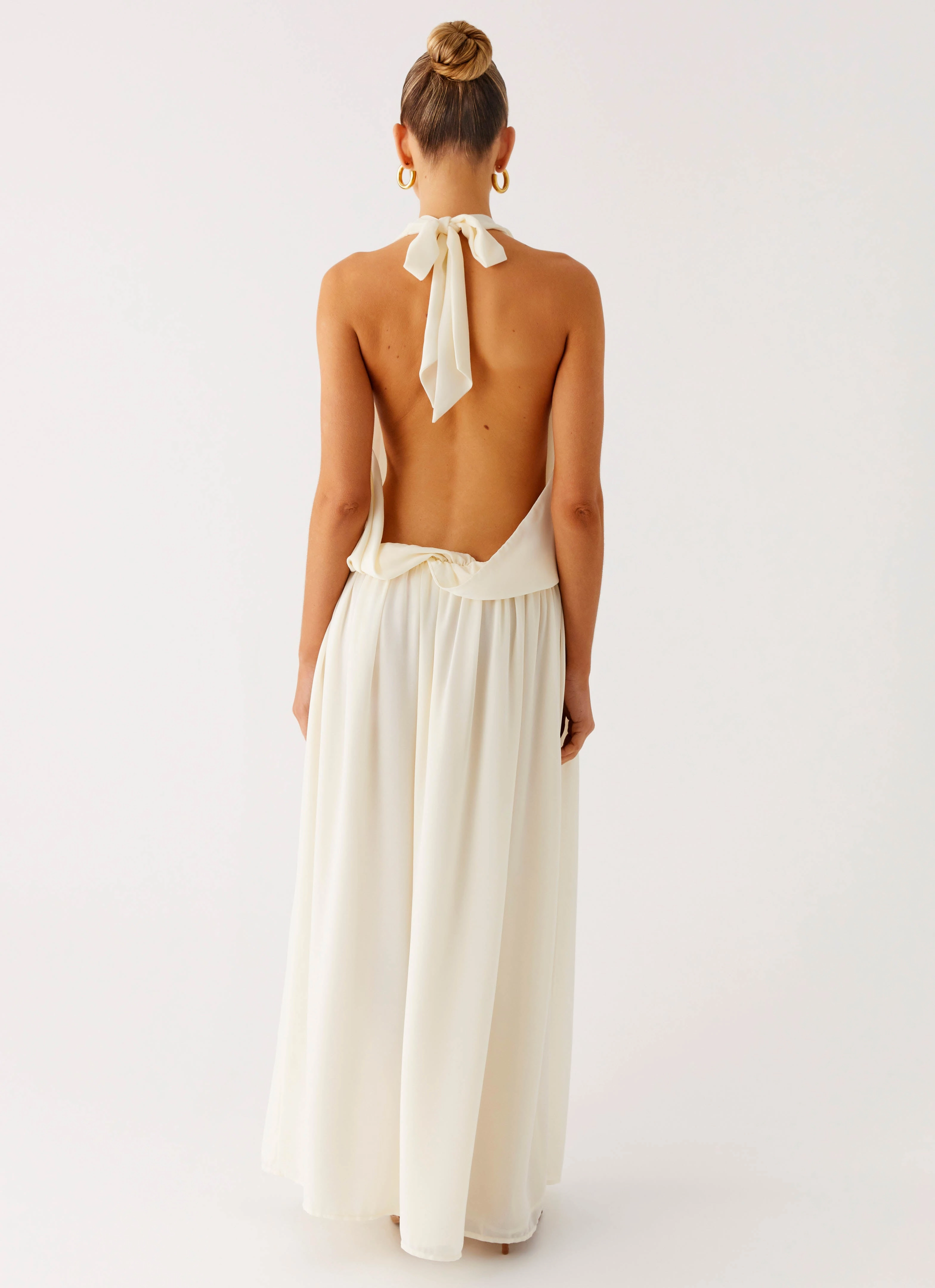 Narlah Halter Maxi Dress - Ivory