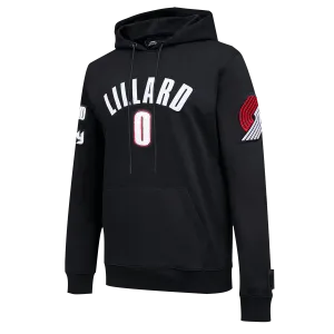 NBA PORTLAND TRAIL BLAZERS LILLARD MEN'S PO HOODIE (BLACK)