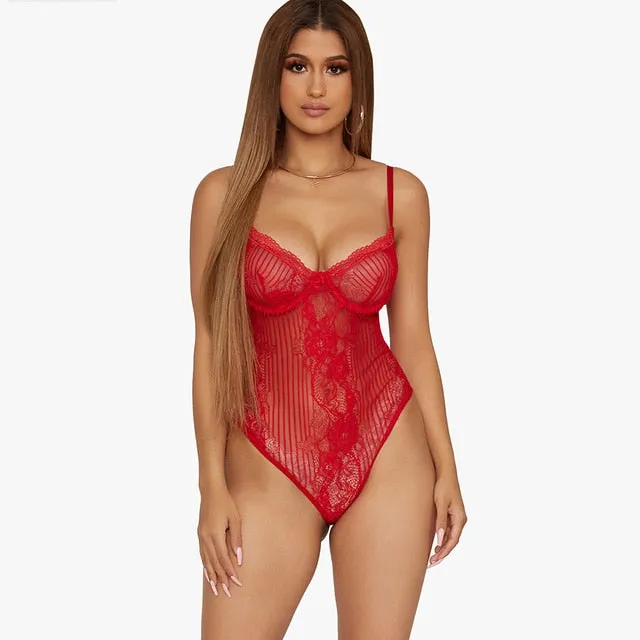 Neon Lace Backless Bodysuit - 5 colors