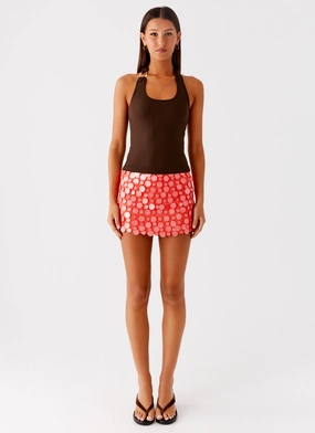 Nera Halter Top - Chocolate Nera Halter Top - Chocolate