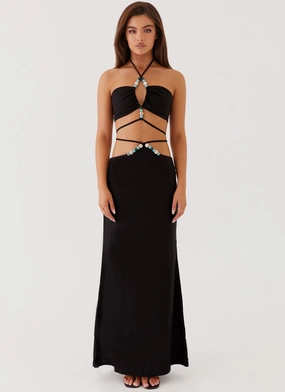 Neveah Beaded Maxi Skirt - Black Neveah Beaded Maxi Skirt - Black