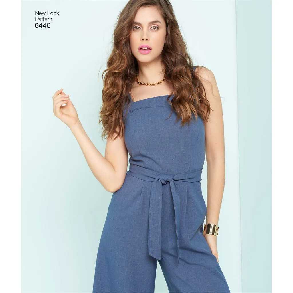 New Look Pattern 6446 Misses' Jumpsuits and Dresses