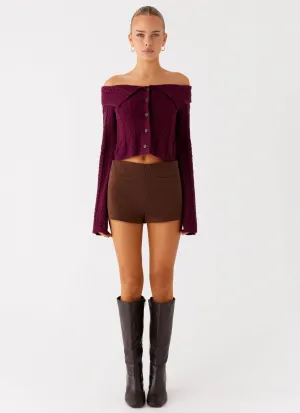 Nia Micro Short - Chocolate Nia Micro Short - Chocolate