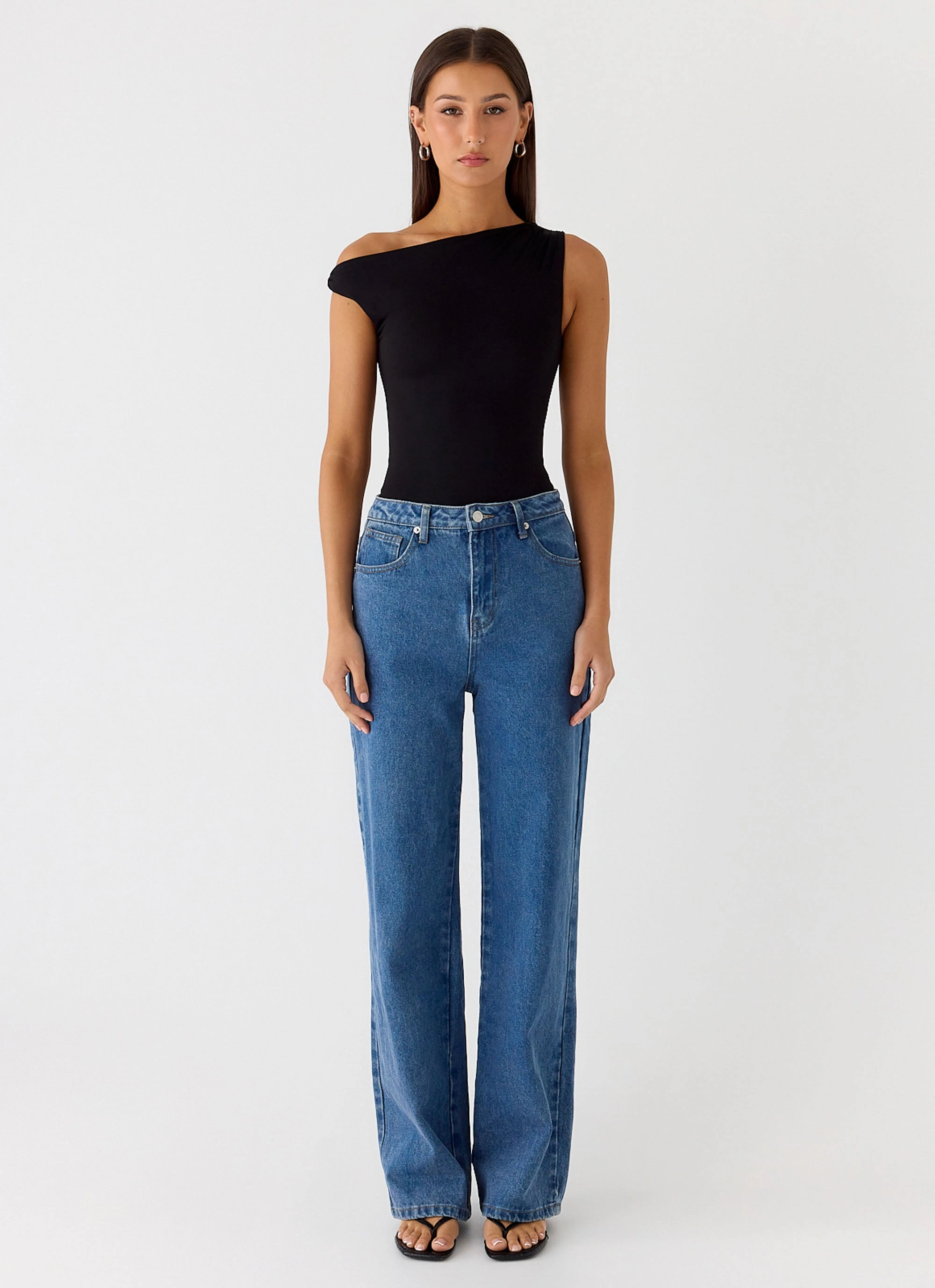 No Answer Bodysuit - Black