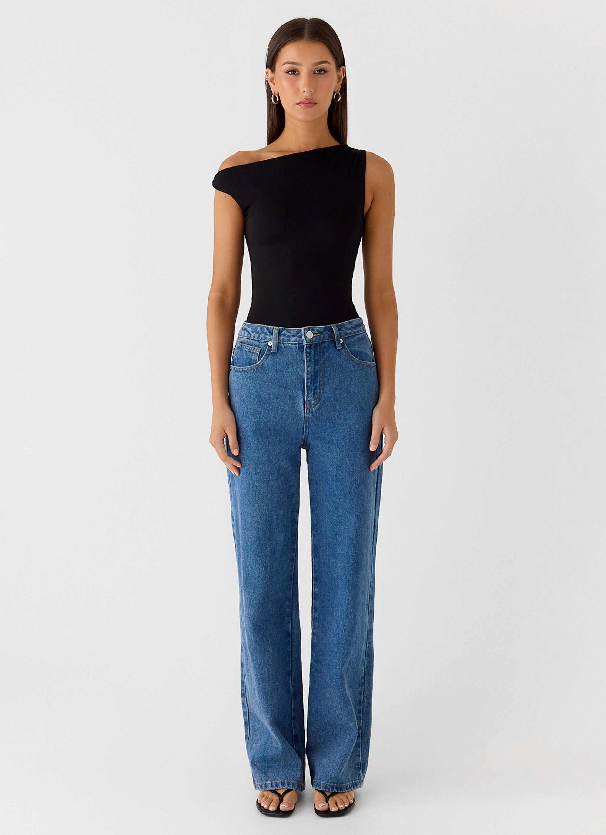 No Answer Bodysuit - Black