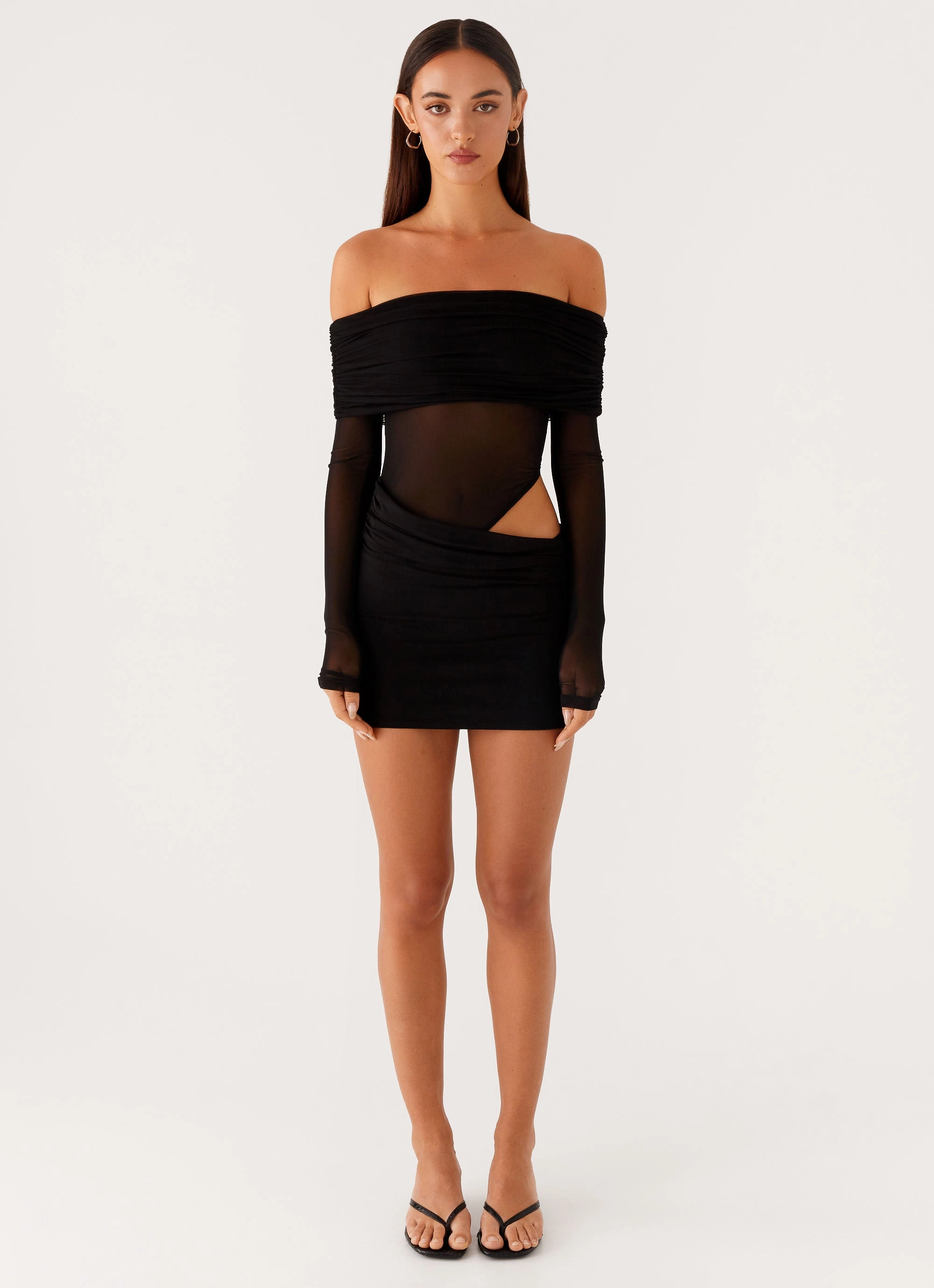 No Doubt Mini Dress - Black