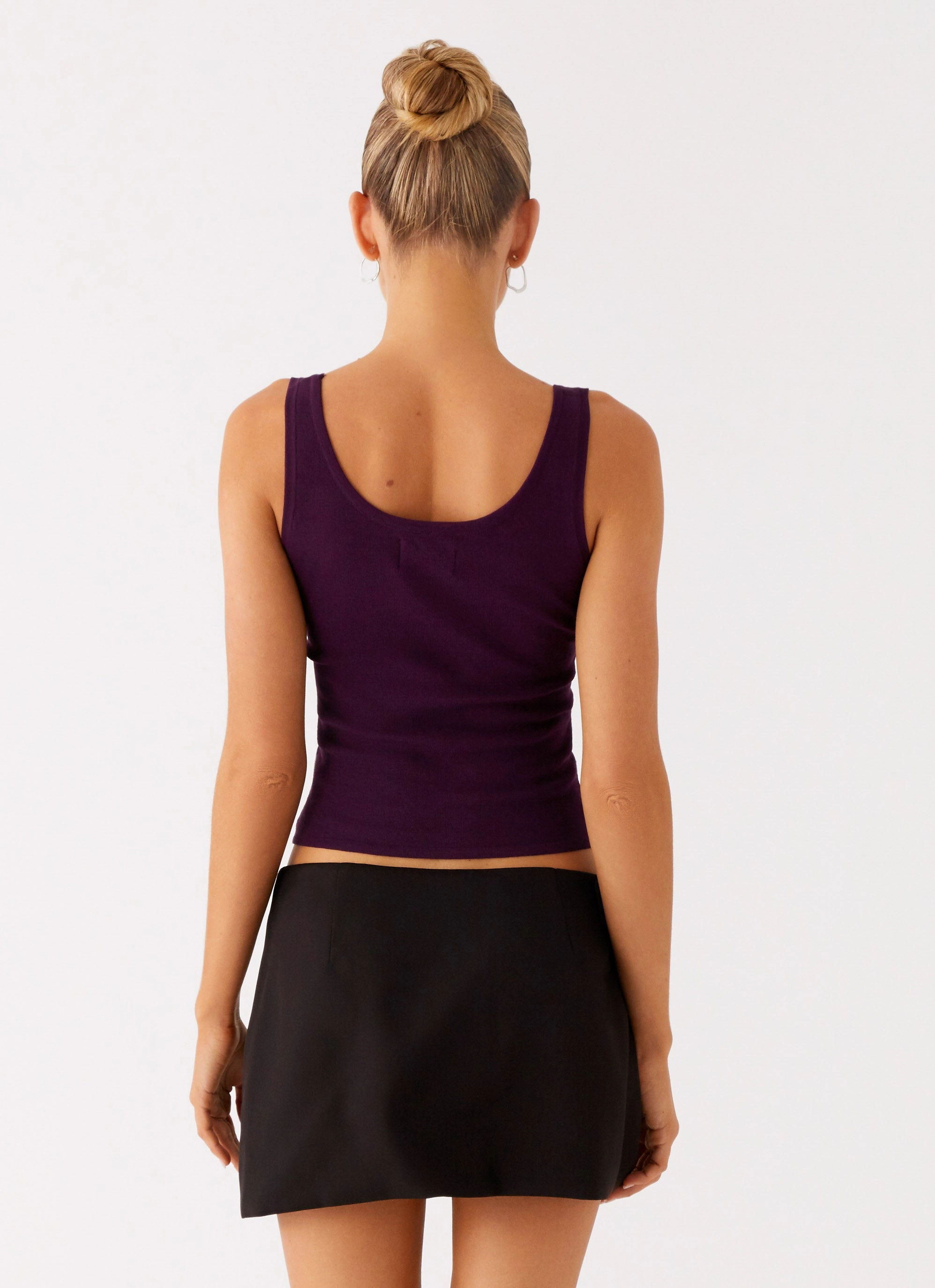 No Signal Knit Top - Plum