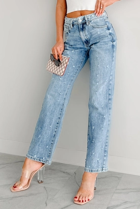 Noelle Distressed Straight Leg Special A Jeans (Medium) Noelle Distressed Straight Leg Special A Jeans (Medium)