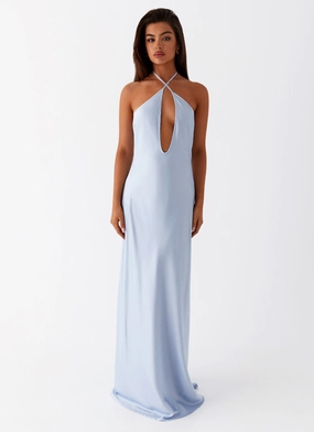 Noir Symphony Maxi Dress - Ice Blue Noir Symphony Maxi Dress - Ice Blue