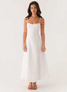 Noosa Midi Dress - White Noosa Midi Dress - White