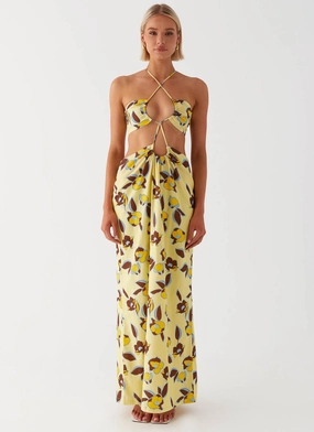 Nora Linen Maxi Dress - Primrose Nora Linen Maxi Dress - Primrose