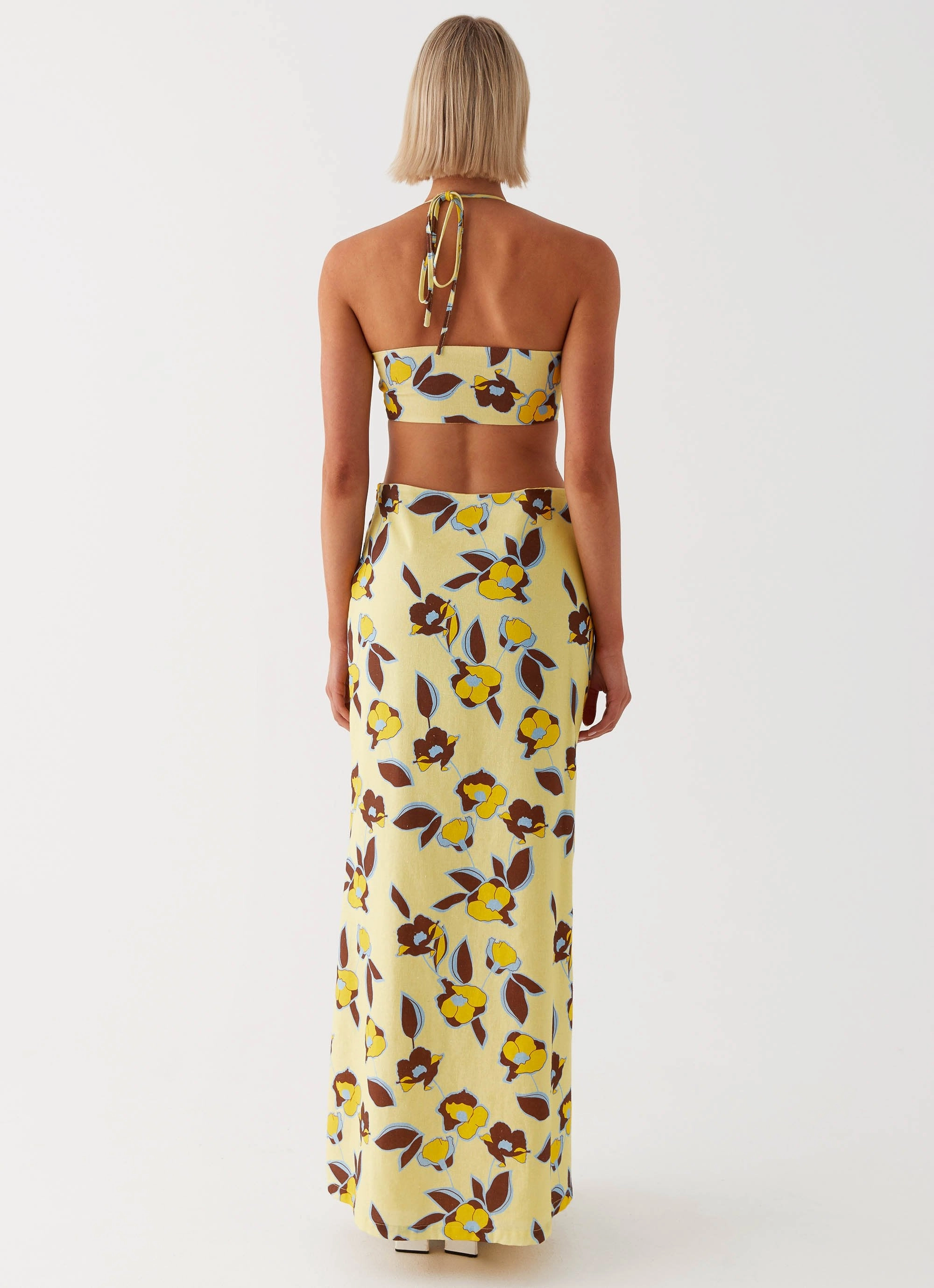 Nora Linen Maxi Dress - Primrose