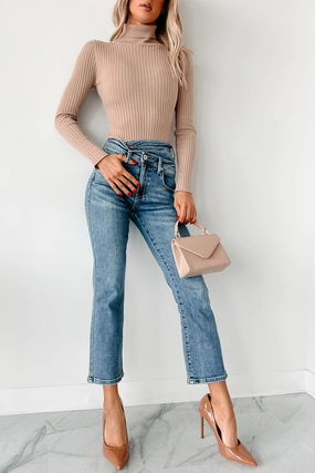 Novie High Rise Cross-Over Waist Special A Jeans (Medium Light) Novie High Rise Cross-Over Waist Special A Jeans (Medium Light)