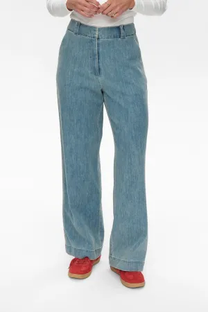 NUALETTA - PANTS  - Med. Blue Washed Denim NUALETTA - PANTS  - Med. Blue Washed Denim