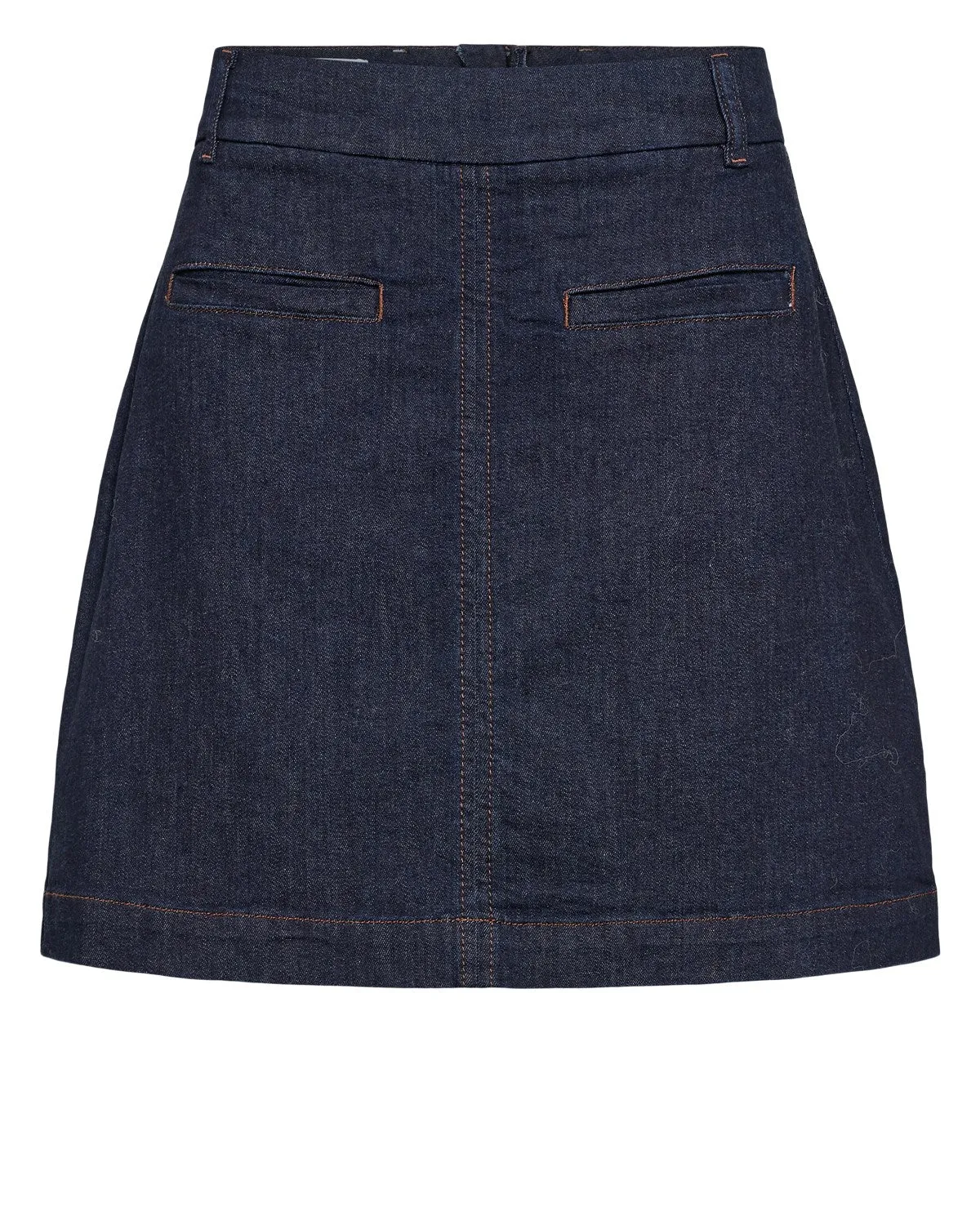 NUAMBER MINI SKIRT - Dark Blue Denim