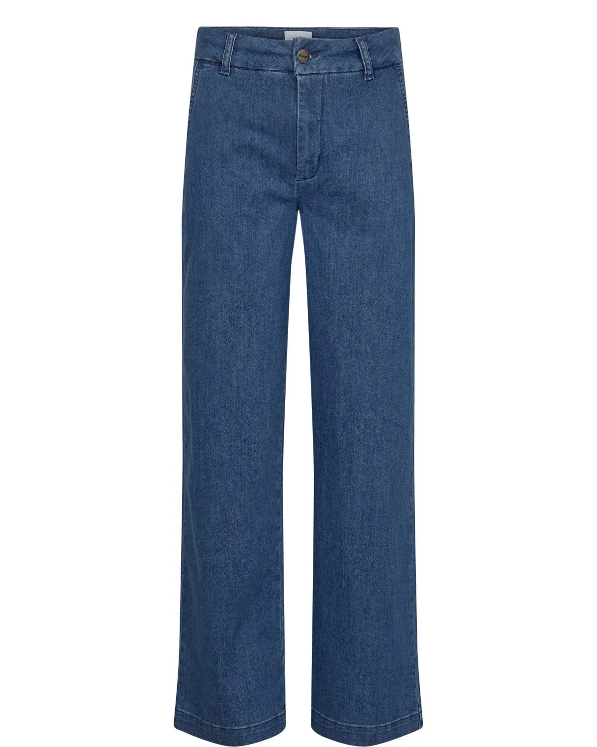 NUAMBER PANTS - Medium Blue Denim