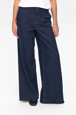 NUBELIS DENIM LONG PANTS  - Dark Blue Denim NUBELIS DENIM LONG PANTS  - Dark Blue Denim