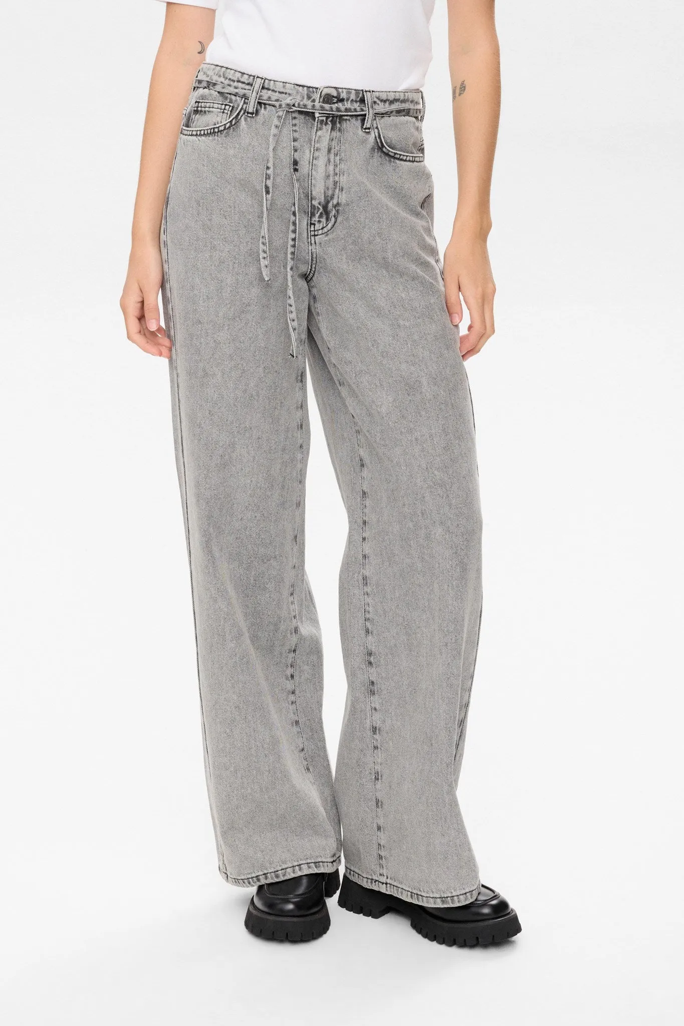 NUBROOKLYN JEANS - Light Grey Denim