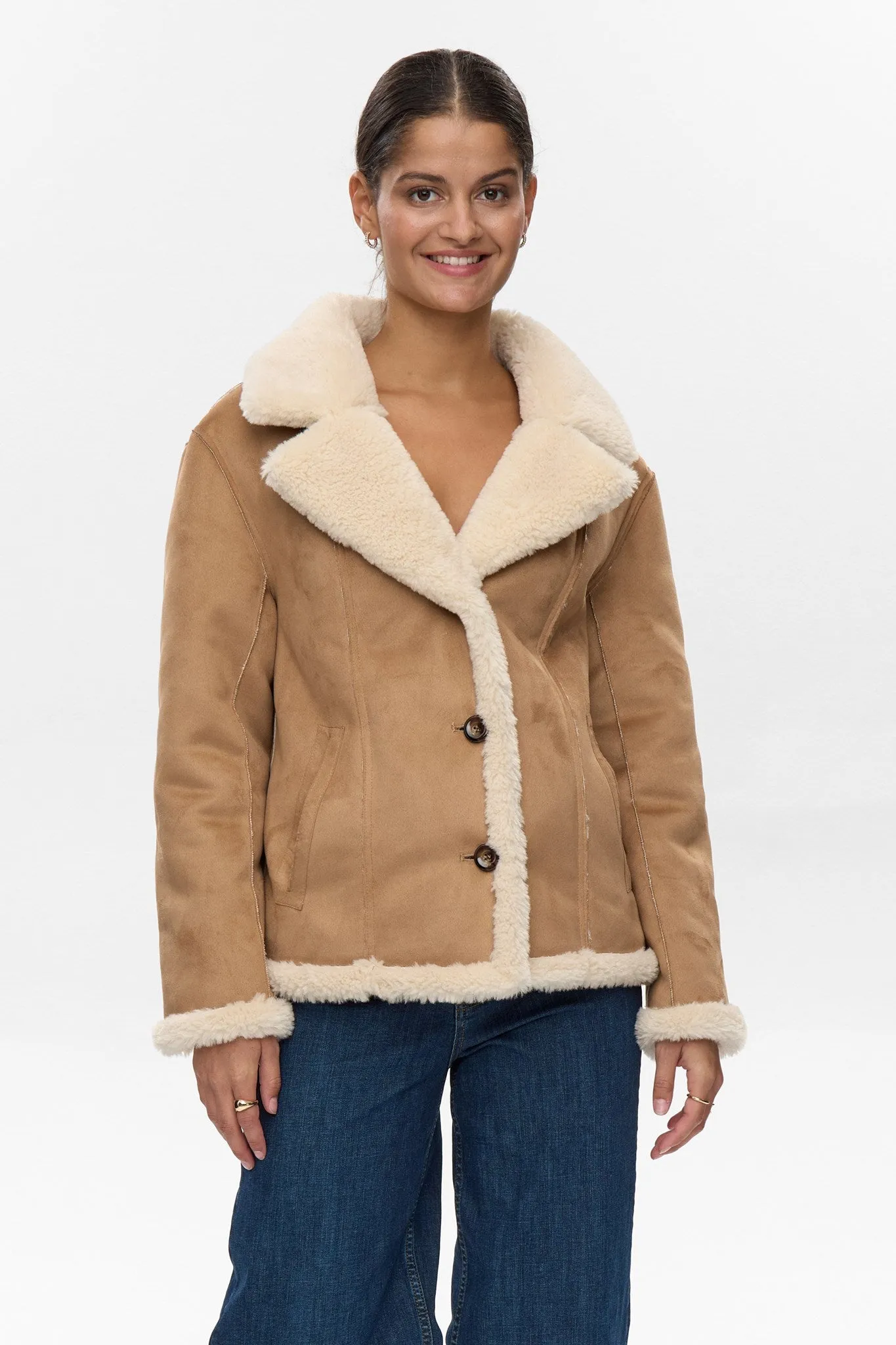 NUELIOTTA REVERSIBLE JACKET - Cognac