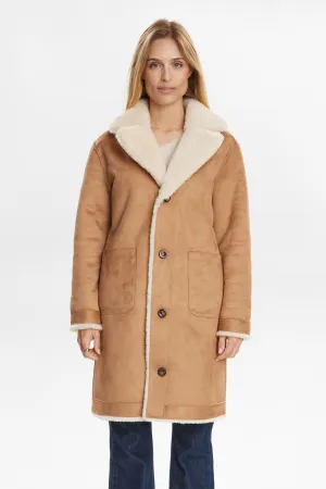 NUELLIOT REVERSIBLE COAT - Cognac NUELLIOT REVERSIBLE COAT - Cognac