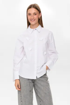 NUFANI SHIRT - Bright White NUFANI SHIRT - Bright White