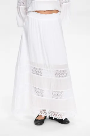 NUGAYA LONG SKIRT - Bright White NUGAYA LONG SKIRT - Bright White