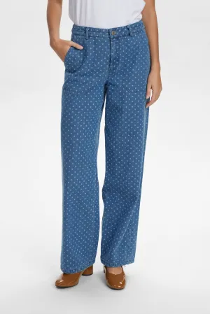 NUHADDIE PANTS - Medium Blue Denim NUHADDIE PANTS - Medium Blue Denim