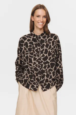 NUHANA BOXY SHIRT - Black Coffee NUHANA BOXY SHIRT - Black Coffee